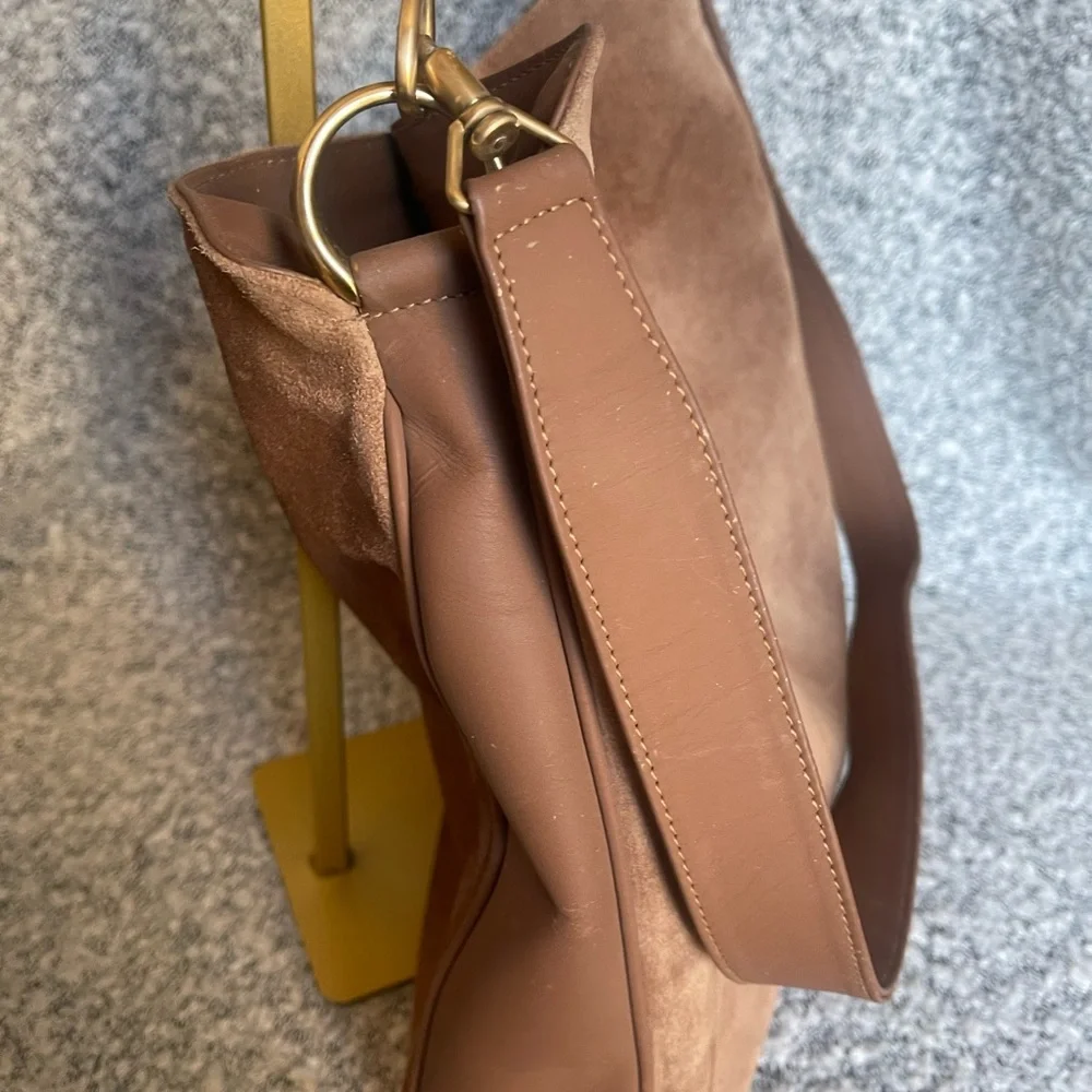 Authentic Gucci vintage bamboo suede shoulder bag - Picture 6 of 12